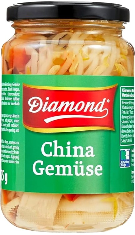 Chińska Mieszanka Warzyw w Słoiku 330g DIAMOND