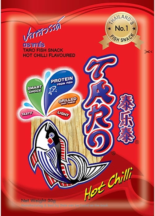 Tajska Suszona Przekąska Rybna Snack Fish Hot Chili 52g TARO