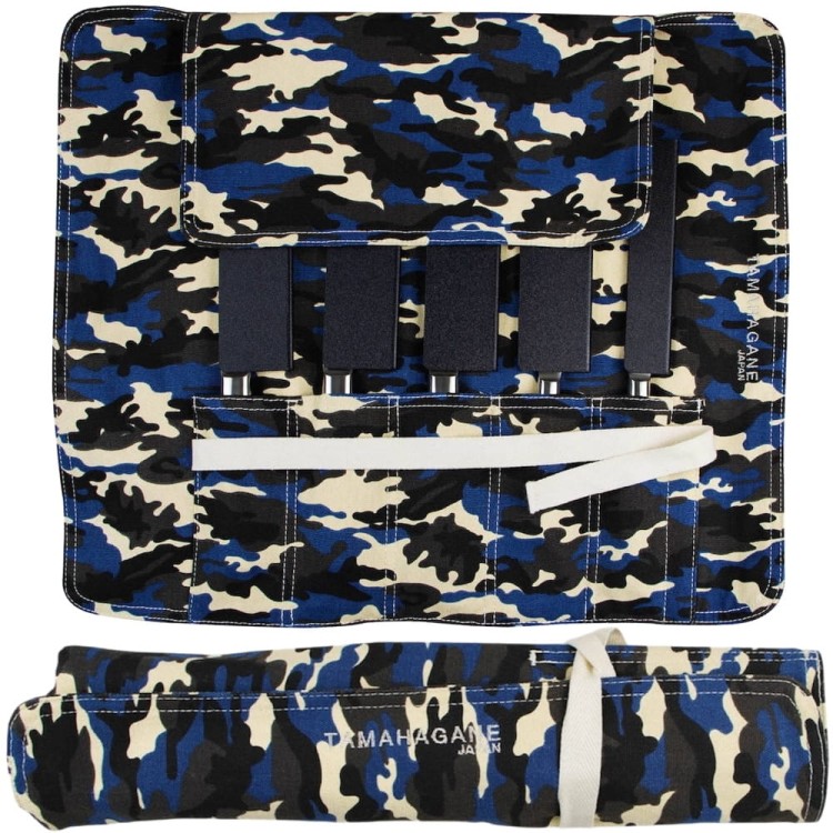 Tamahagane Japońska Torba Bawełniana Na 5 Noży z Ochraniaczami