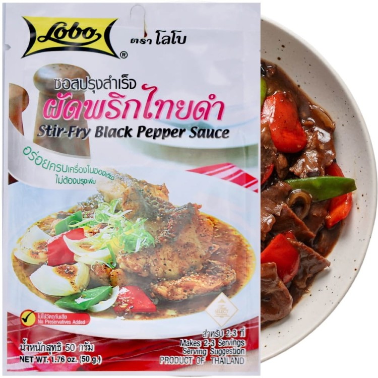 Sos Stir-Fry z Czarnego Pieprzu 50g LOBO