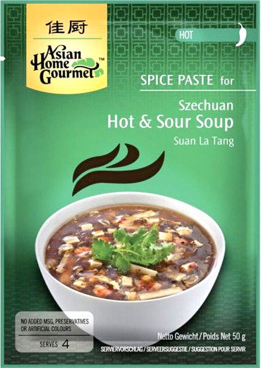 Pasta Do Ostro Kwaśnej Zupy Syczuańskiej Sechuan Sou 50g ASIAN HOME GOURMET