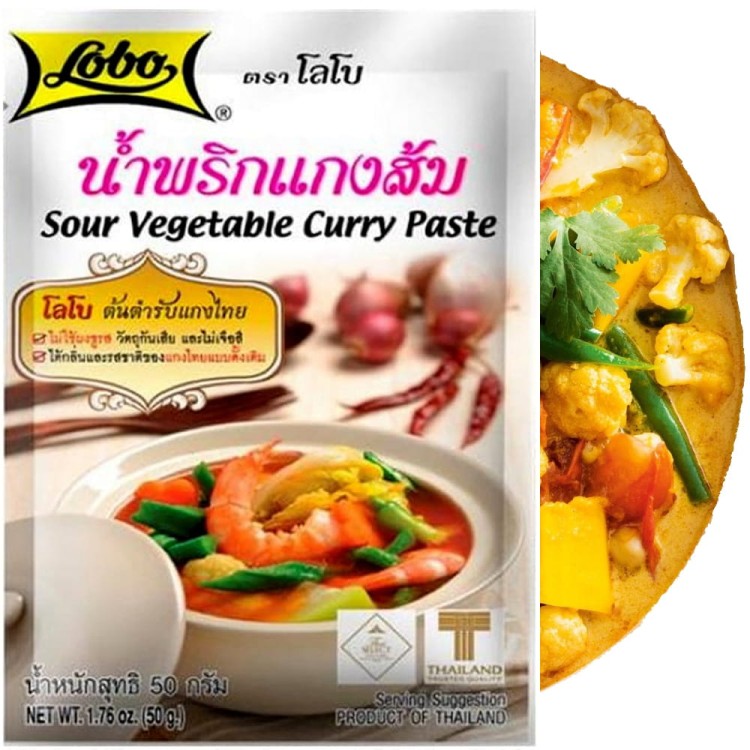 Warzywna Pasta Curry Saszetka 50g LOBO