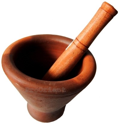 Moździerz z Wypalanej Gliny 20cm PROORIENT