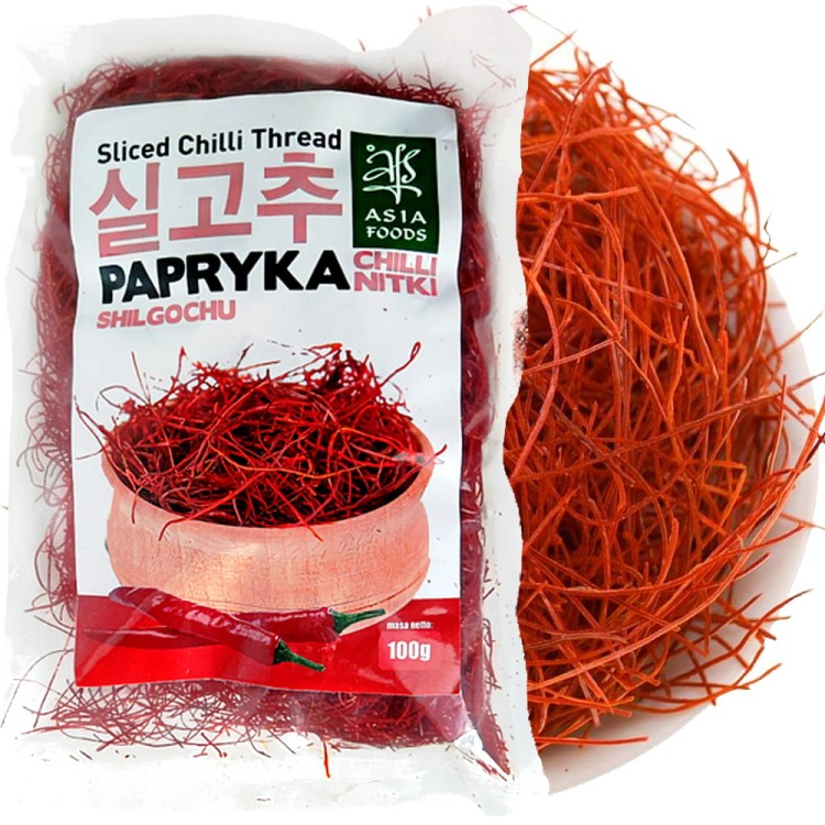 Papryka Chilli Cieńkie Paski Nitki SHILGOCHU Sil-Gochu 100g ASIA FOODS