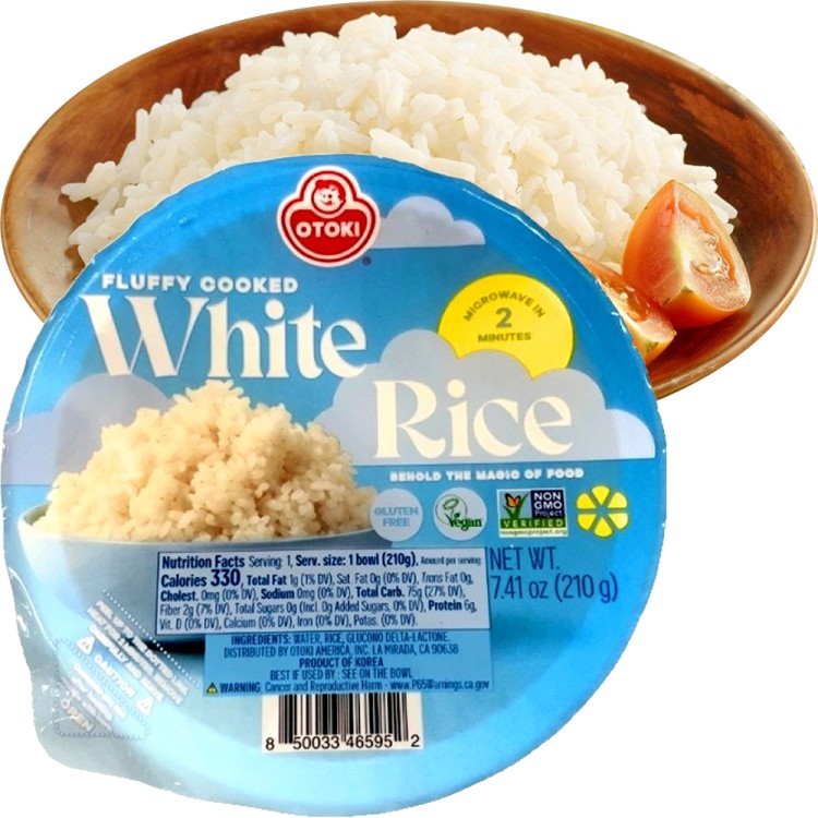 Koreański Gotowany Ryż w Miseczce Gotowy Do Spożycia 210g OTTOGI