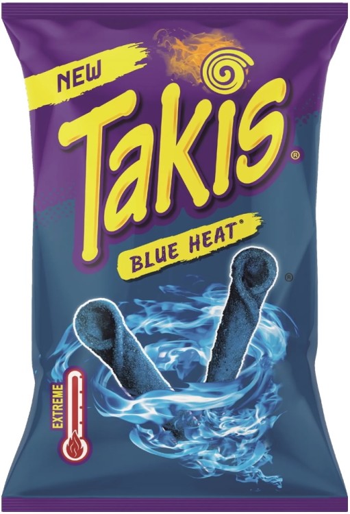 Chipsy Kukurydziane Tortilla Chips Ostre Blue Heat 100g TAKIS