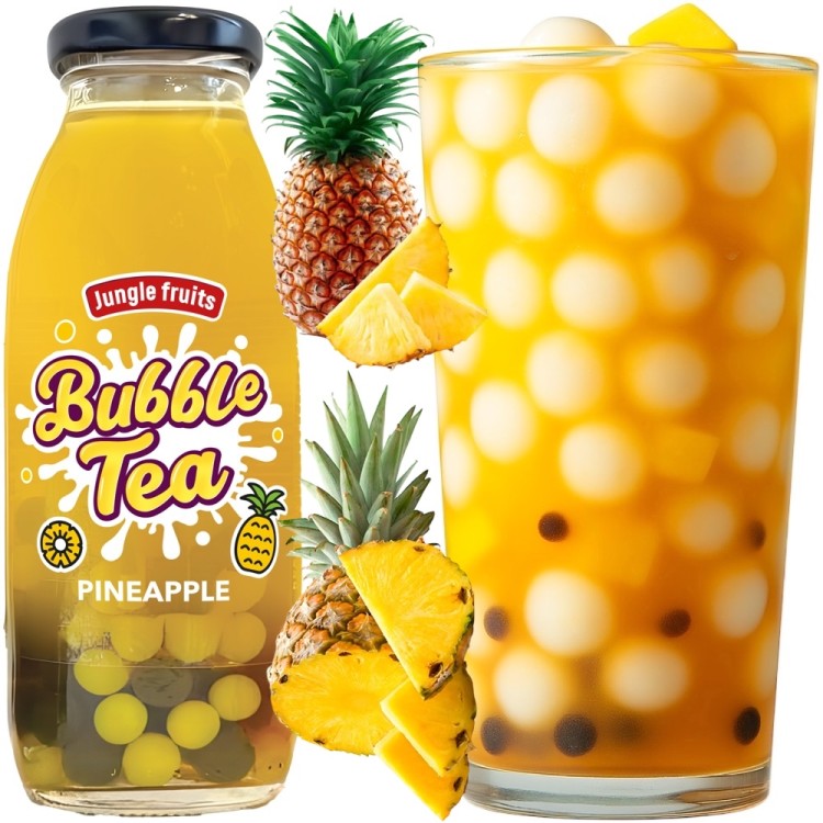 Napój Herbaciany z Pękającymi Kuleczkami Bubble Tea Ananas 300ml JUNGLE FRUITS