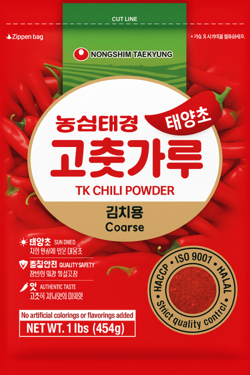 Koreańska Papryka Chili Płatki Gochugaru GRUBA Do Kimchi Hot 454g NONGSHIM