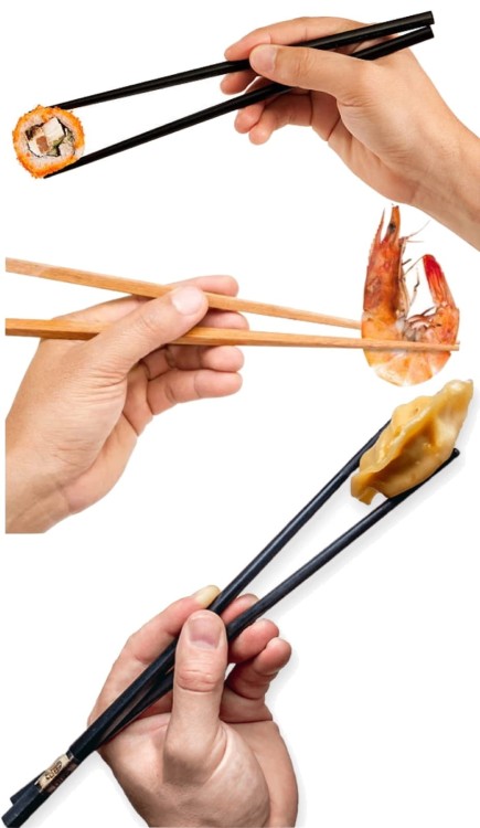 Jasne Drewniane Pałeczki z Kolorowym Motywem Kwiatów Do Sushi 5 Par 22,5cm EMRO AZIATICA