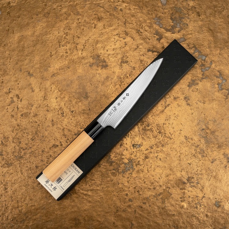 Tojiro Ouran VG-10 Damascus Japoński Nóż Kuchenny Uniwersalny 13cm