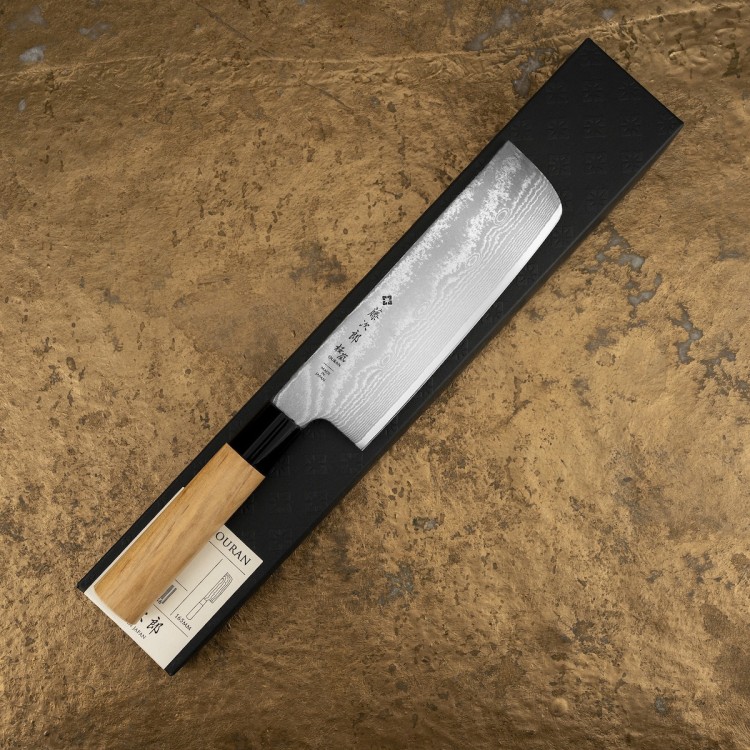 Tojiro Ouran VG-10 Damascus Japoński Nóż Kuchenny Nakiri 16,5cm