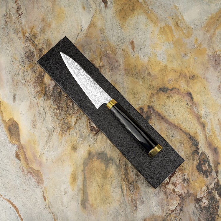 Takeshi Saji Art Fuji Unique Ręcznie Kuty R-2 Japoński Nóż Kuchenny Uniwersalny 13cm + Saya