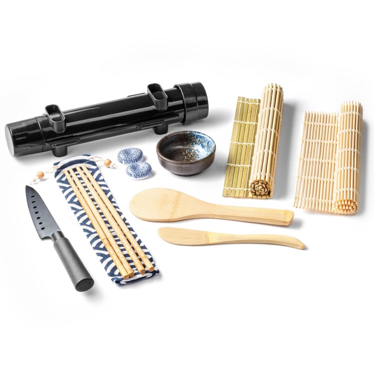 Zestaw Do Robienia Sushi Roller Maty Nóż Pałeczki Idealny Na Prezent SUSHI SET DELUXE EDITION