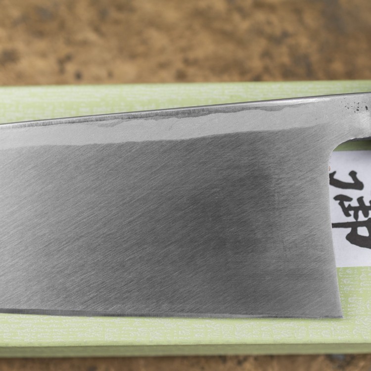 Hideo Kitaoka Shirogami Satin Japoński Nóż Deba Do Filetowania 61 HRC 18cm