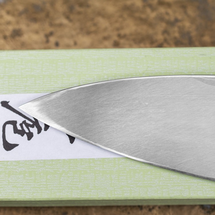 Hideo Kitaoka Shirogami Satin Japoński Nóż Deba Do Filetowania 61 HRC 18cm