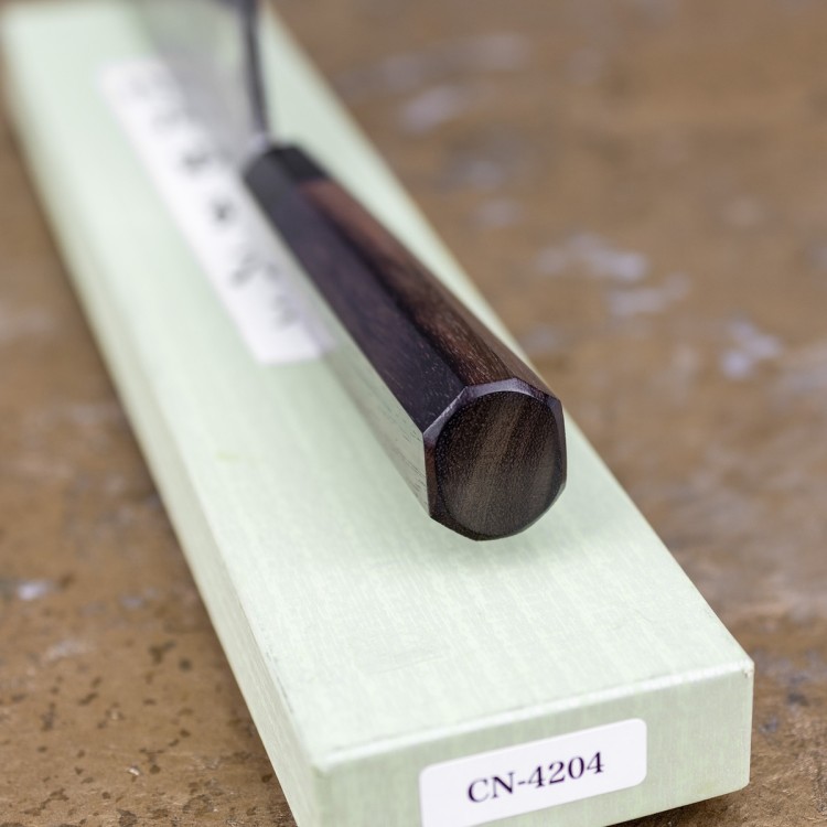 Hideo Kitaoka Shirogami Satin Japoński Nóż Deba Do Filetowania 61 HRC 18cm