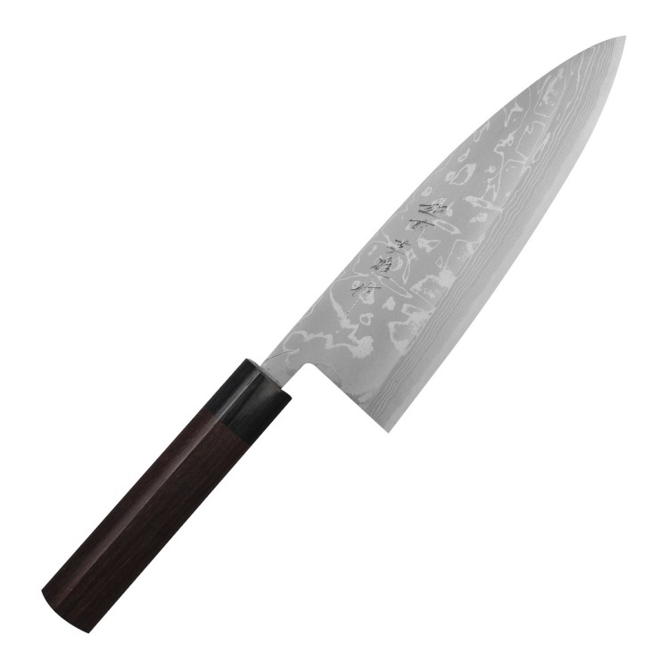 Hideo Kitaoka Shirogami Satin Japoński Nóż Mini Deba Do Filetowania 61 HRC 21cm