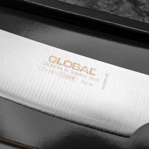 Global Japoński Ostry Nóż Kuchenny Uniwersalny Ząbkowany 11,5cm 56-58 HRC GS-108/SC