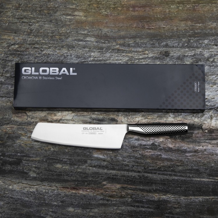 Global Japoński Nóż Kuchenny Profesjonalny Do Warzyw 56-58 HRC 20cm GF-36