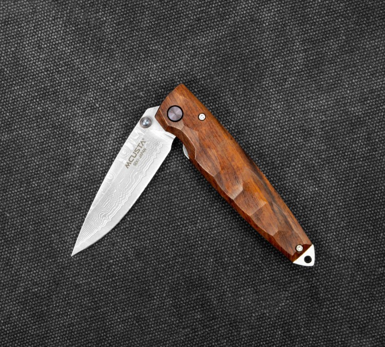 Mcusta Shinra Emotion 2 Iron Wood Nóż Damascus