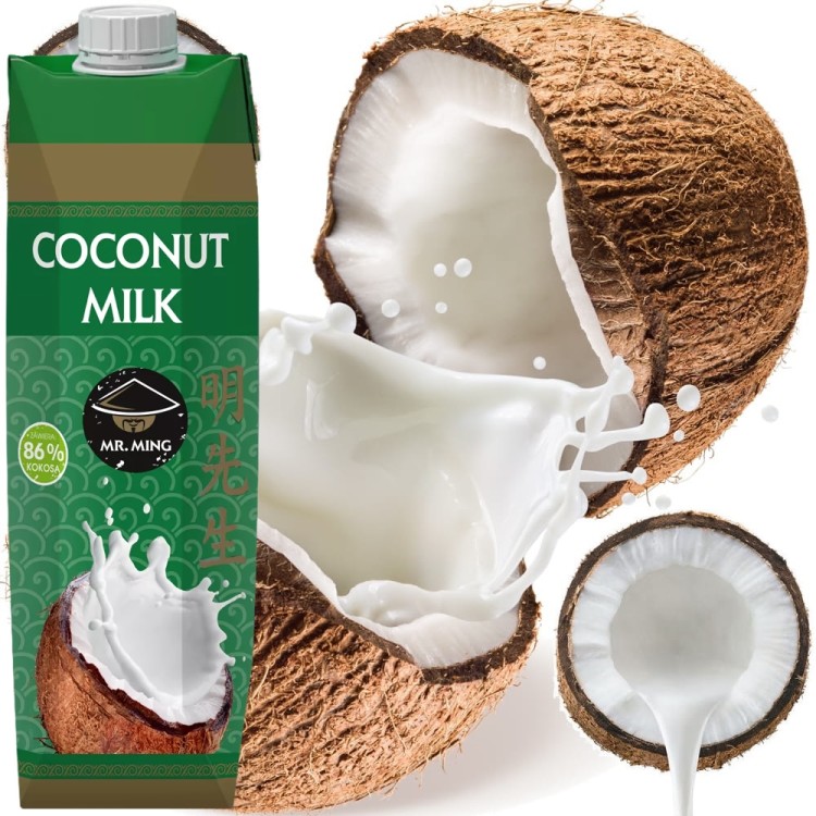 Mleko Mleczko Kokosowe z Kokosa w Kartonie Wietnam 1000ml 1L MR. MING