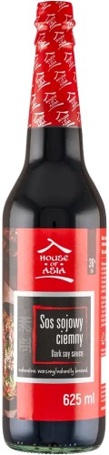 Ciemny Sos Sojowy Naturalnie Ważony Bez Glutaminianu Sodu 625ml HOUSE OF ASIA