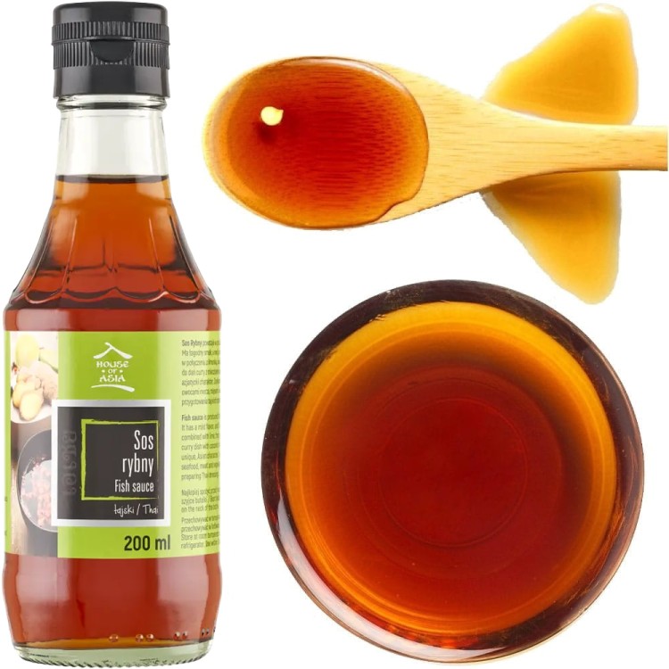 Tajski Sos Rybny z Anchois Aromatyczny Słony Smak Do Tajskich Potraw 200ml HOUSE OF ASIA