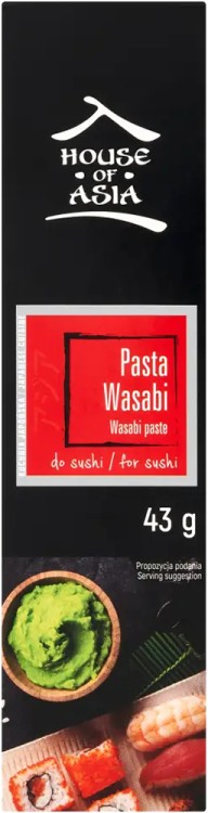 Pasta Wasabi Do Sushi Ostry Zielony Japoński Chrzan w Tubce 43g HOUSE OF ASIA