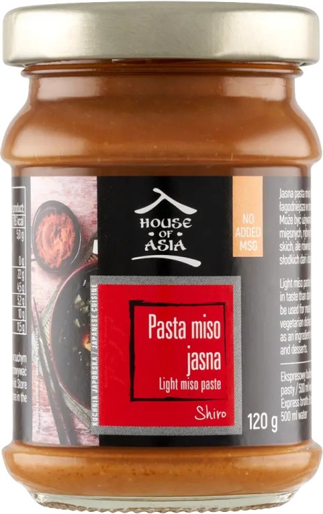 Pasta Sojowa Do Zupy Miso Jasna Shiro Delikatny Japoński Bulion 120g HOUSE OF ASIA