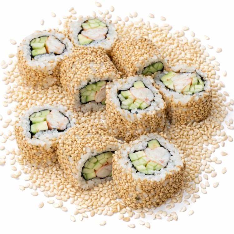 Sezam Biały Do Sushi Łuskany Orzechowy Smak  i Aromat 50g HOUSE OF ASIA