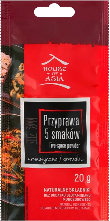 Chińska Przyprawa 5 Pięć Pięciu Smaków Naturalna Aromatyczna 20g HOUSE OF ASIA
