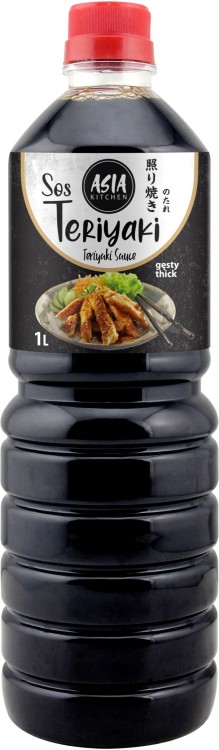 Gęsty Sos Sojowy Marynata Teriyaki Do Mięsa Ryb i Warzyw 1 Litr 1000ml ASIA KITCHEN