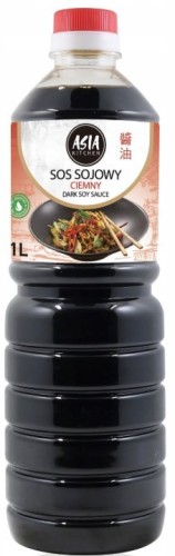 Sos Sojowy CIEMNY Bezglutenowy Naturalnie Warzony Bez Glutenu 1000ml ASIA KITCHEN