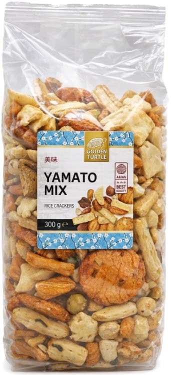 Krakersy Ryżowe Azjatycka Przekąska Yamato Snack Mix 300g GOLDEN TURTLE BRAND
