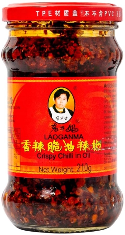 Chrupiące Chili w Oleju Sojowym 210g LAO GAN MA