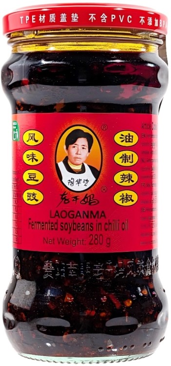 Pasta Sos z Czarnej Fasoli z Chilli 280g LAO GAN MA