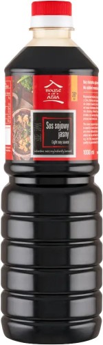 Jasny Sos Sojowy Naturalnie Ważony Bez Glutaminianu Sodu 1 Litr 1000ml HOUSE OF ASIA