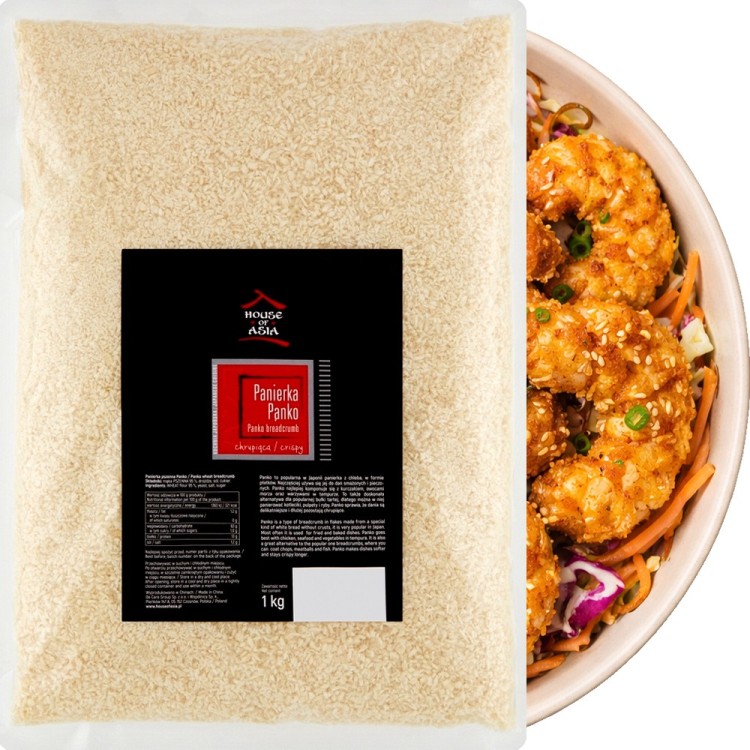 Chrupiąca Panierka Panko Do Mięsa i Krewetek Bułka Tarta Typu Japońskiego 1kg 1000g HOUSE OF ASIA