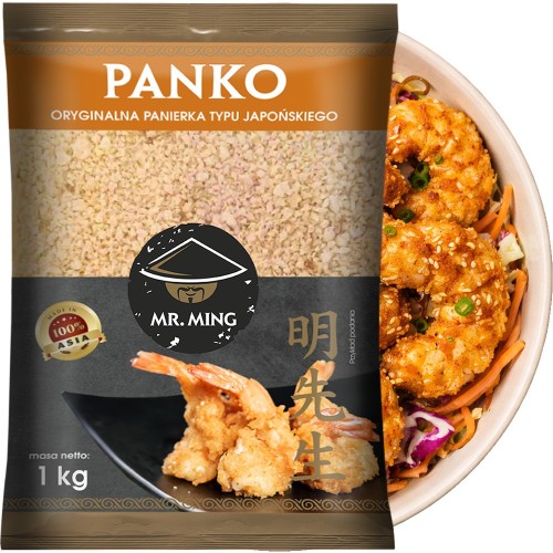 Chrupiąca Panierka Panko Do Mięsa i Krewetek Bułka Tarta Typu Japońskiego 1kg 1000g MR. MING