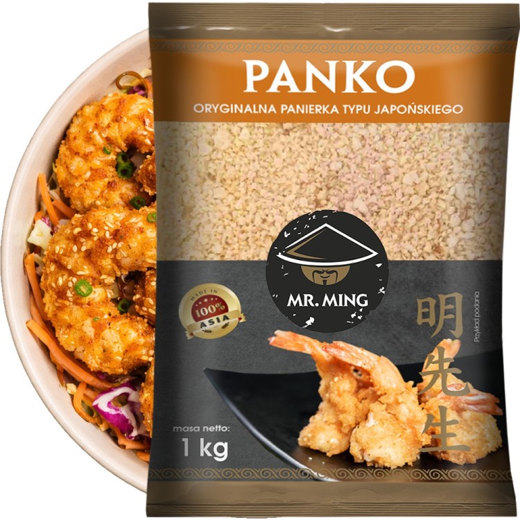 Chrupiąca Panierka Panko Do Mięsa i Krewetek Bułka Tarta Typu Japońskiego 1kg 1000g MR. MING