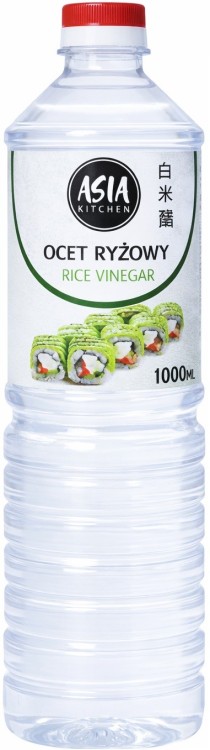ZESTAW 2 DODATKI DO SUSHI Ryż Nakato 1kg + Ocet Ryżowy 1000ml ASIA KITCHEN
