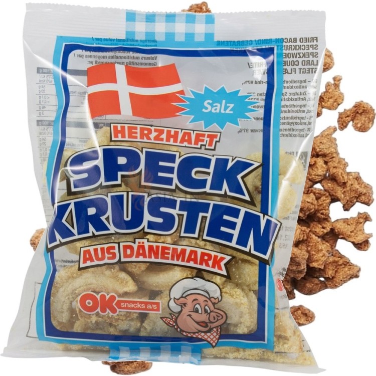 Boczek Smażony Skórka Snacki Chipsy Bekonowe Wieprzowe Pork 50g OK SNACKS