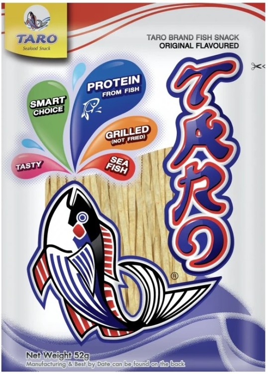 Tajska Suszona Przekąska Rybna Snack Fish Original 52g TARO