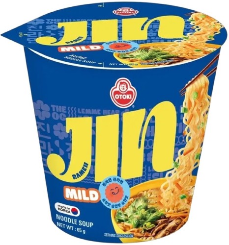 Koreańska Zupka Błyskawiczna Instant Jin Ramen MILD Kubek Cup 65g OTTOGI