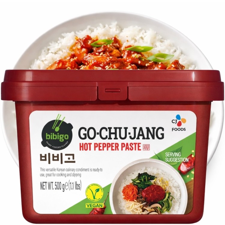 Koreańska Paprykowa Pasta Chili Gęsta Ostra Gochujang VEGAN 500g BIBIGO