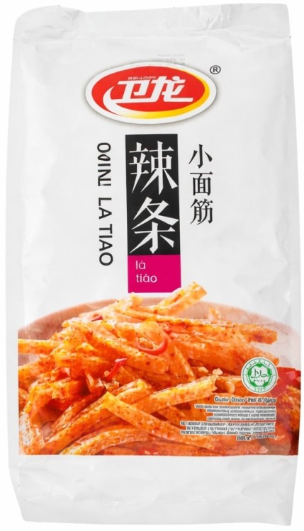 Chińska Pikantna Przekąska Snack Mini La Tiao HOT & SPICY 360g WEI-LONG
