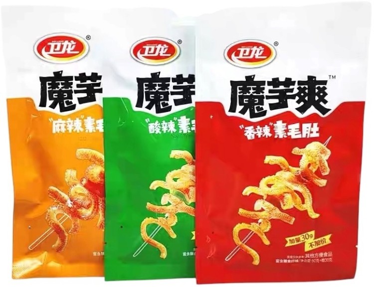 Chińska Pikantna Przekąska Konjac Shuang HOT & SOUR 252g WEI-LONG