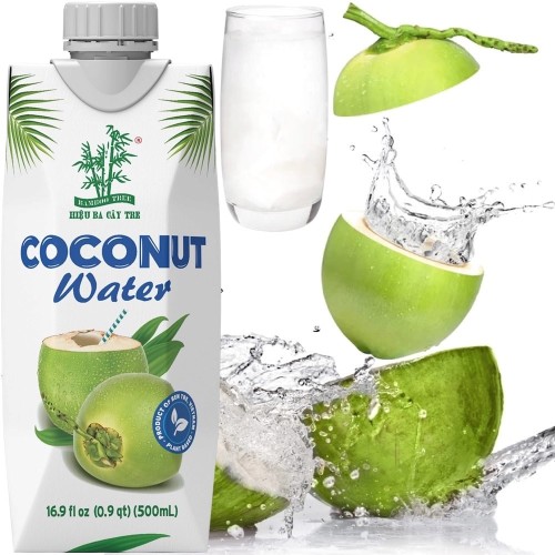 Naturalna Zdrowa Woda Kokosowa z Zielonego Kokosa 100% Nawodnienie 500ml 0,5L BAMBOO TREE