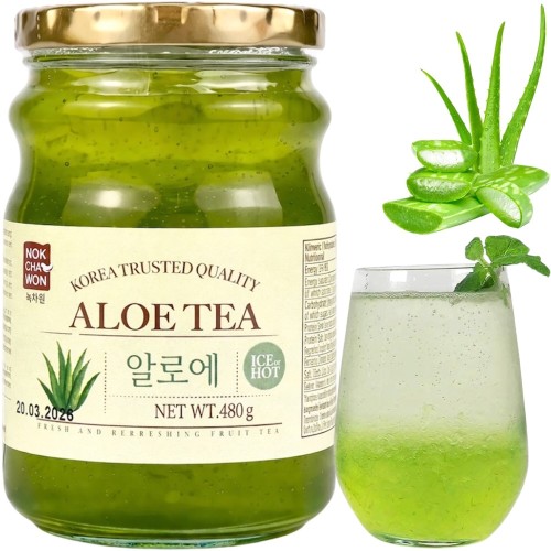 Herbata Koreańska Aloe Aloes Orzeźwiająca Ice & Hot 480g NOKCHAWON