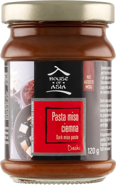 ZESTAW 2 RÓŻNE PASTY MISO Pasta Sojowa Do Zupy JASNA i CIEMNA 240g HOUSE OF ASIA